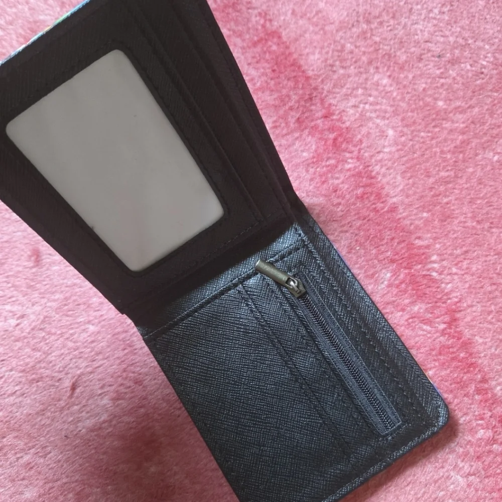 New super mario anime manga leather wallet
